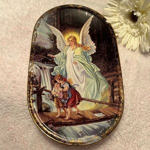 Bradford Behuteter Heimweg Guardian
Angel Children Bridge German Wall Plate